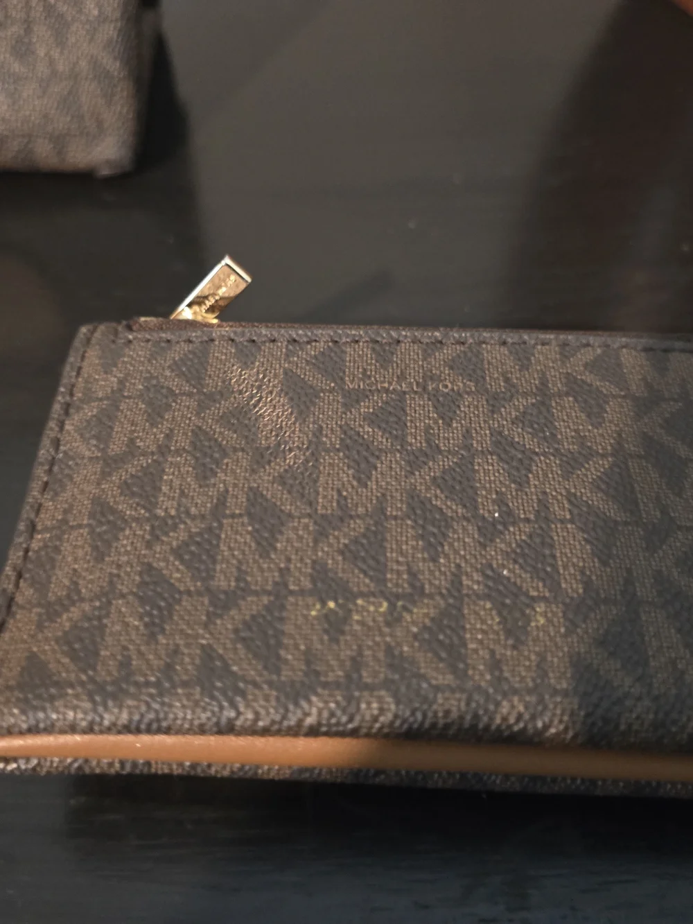 Michael Kors Tan Studded Logo Wallet